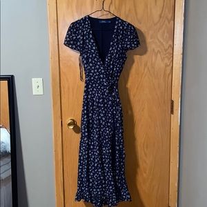 Ralph Lauren Polo navy wrap dress